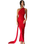 Backless Halter Sheath Dress For Women