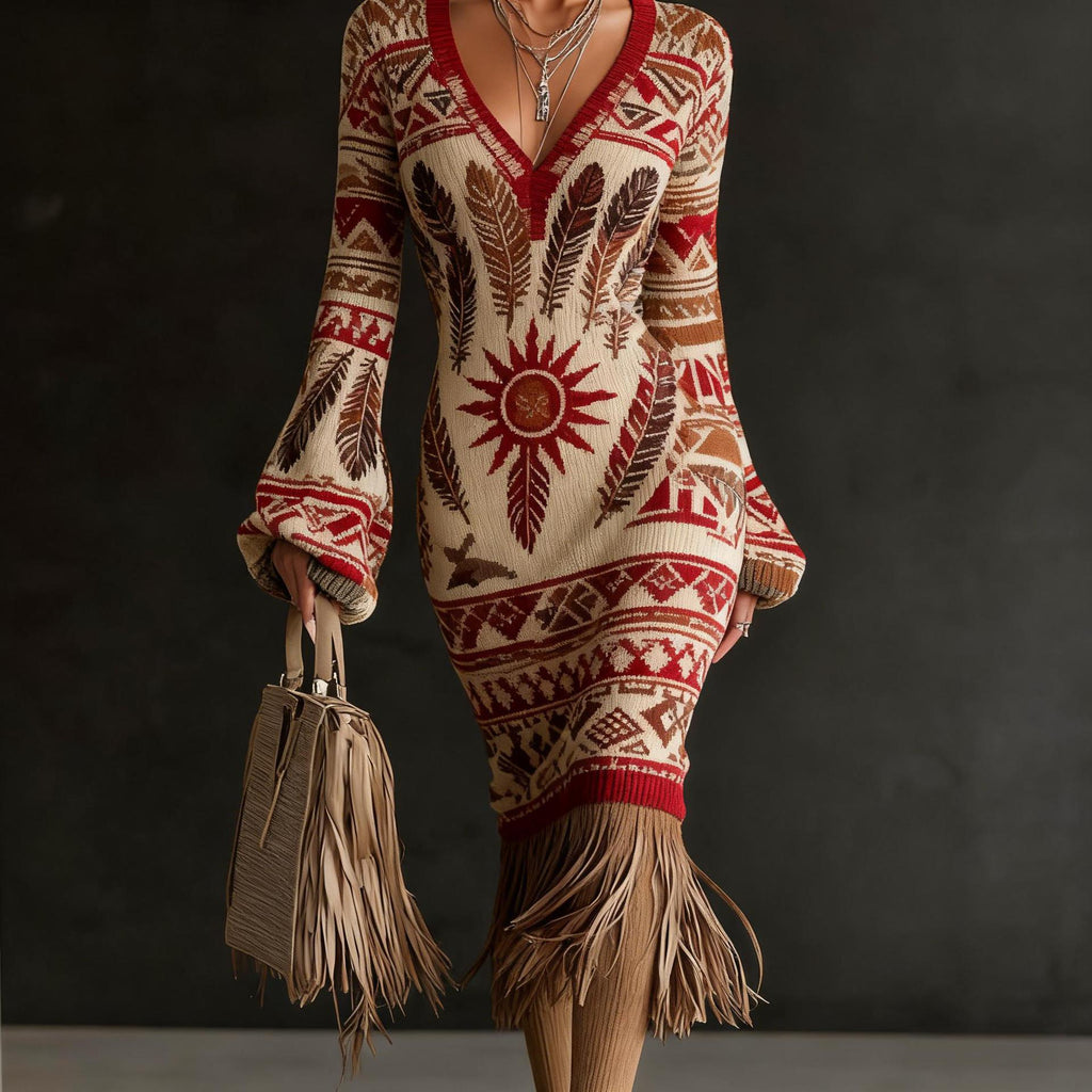Creative Knitted Sweater Dresses For Women