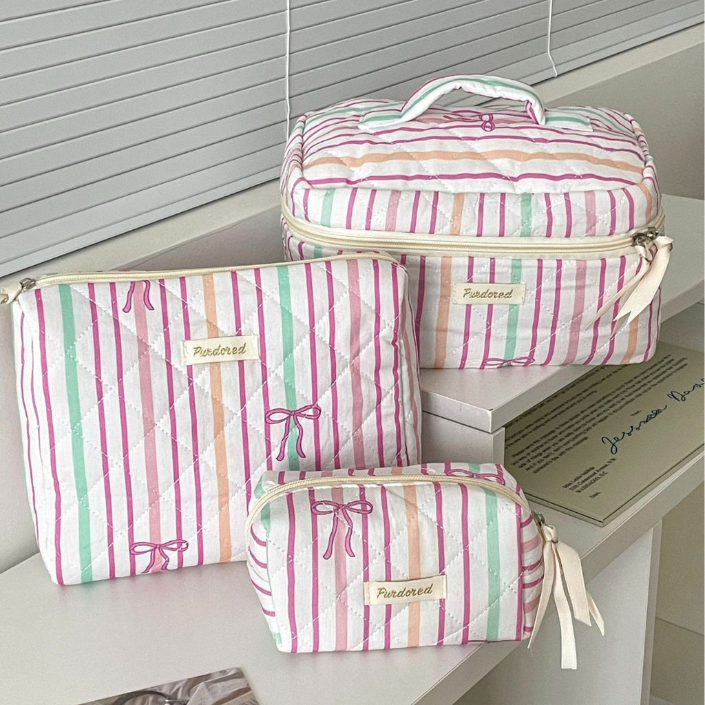 Bow-knot Flower Large-capacity Makeup Bag