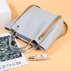 Bag Women Summer New Korean Pure Color Women's Handbag Metal Handle Leisure Shoulder Bag Women's Bag