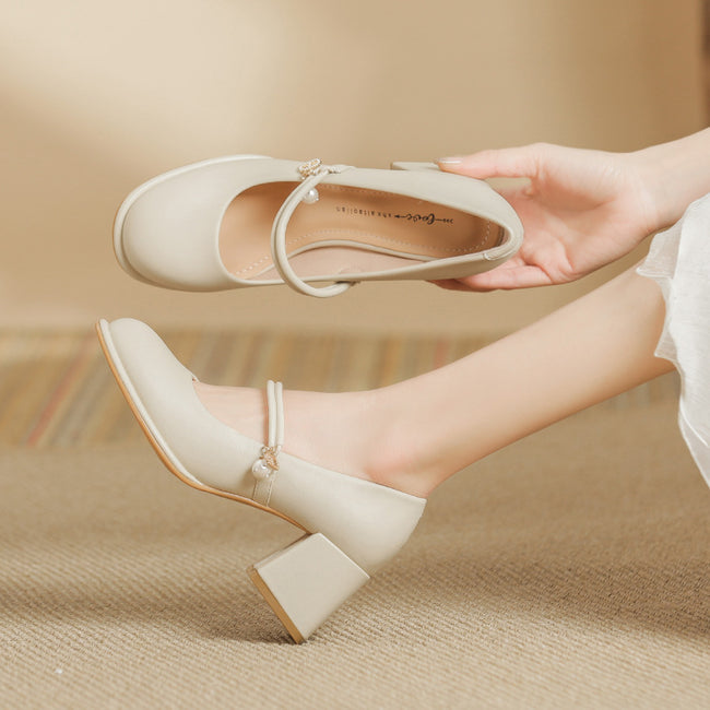 With Chunky Heel High Heels Hover Image