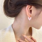 Ins Heart Love Earrings For Women Fashion Accessories Jewelry