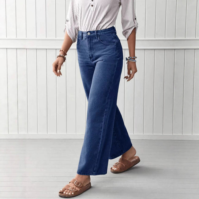 High-quality Straight-leg Denim Jeans For Women Main Image