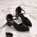 Women's Closed Toe Chunky Heel High Heels