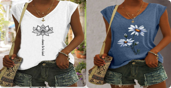 Women's European And American-style Tops T-shirts