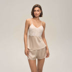 Lace Camisole Shorts Womens Loungewear Casual Set