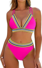 Women's High Waist Bikini Split Suit