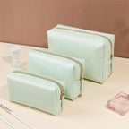 Solid-color Portable Large-capacity Minimalist Makeup Bag
