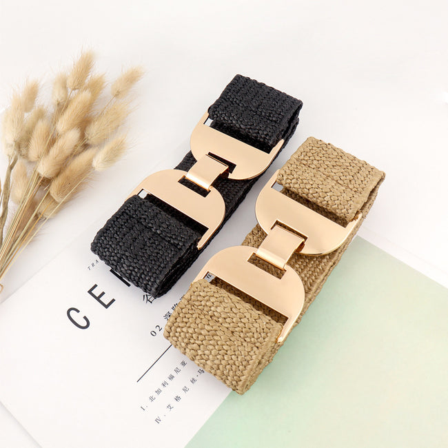 Women's Stretch Woven Elastic Waistband Main Image