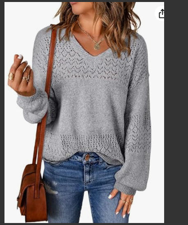 Solid Color Sweater For Women Main Image