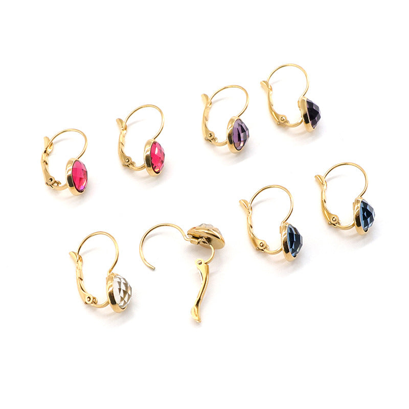Jewelry Austrian Glass Crystal Earrings Women Ear Hook