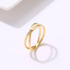 Bohemian Vintage Cross Gold Rings For Women Wedding