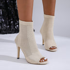 European And American-style Figure-flattering Peep-toe Sandals For Women