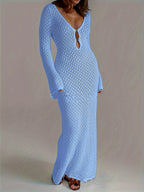 New Beach Dress Women's Solid Color