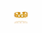 24k Gold Jewelry,Classic Twist Chain Open Rings For Women Zircon Geometric Twist Wrapped Couple Ring Jewelry