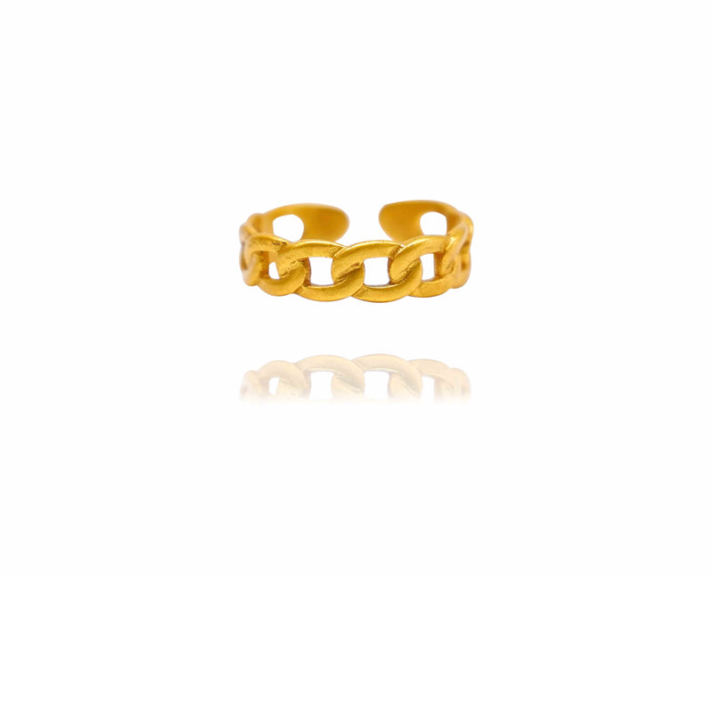 24k Gold Jewelry,Classic Twist Chain Open Rings For Women Zircon Geometric Twist Wrapped Couple Ring Jewelry