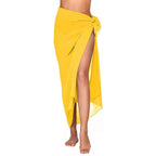 Women's Sarong Swimsuit Blouse Chiffon Long Bikini