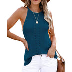 European And American Loose Halter Small Vest Knitted Beach Women