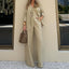 Fashionable Chic Solid-Colored Blazer Vest Wide-Leg Pants Three-Piece Suit Set