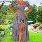 Fashion Floral Slim-fitting Sling Dress Women