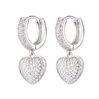 European And American-style Sweet Heart-shaped Earrings, New Summer Jewelry For Women