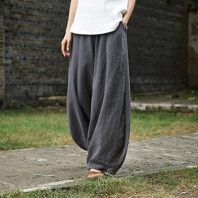 Tight Waist Plus Size Loose Trousers Women Casual Pants Main Image