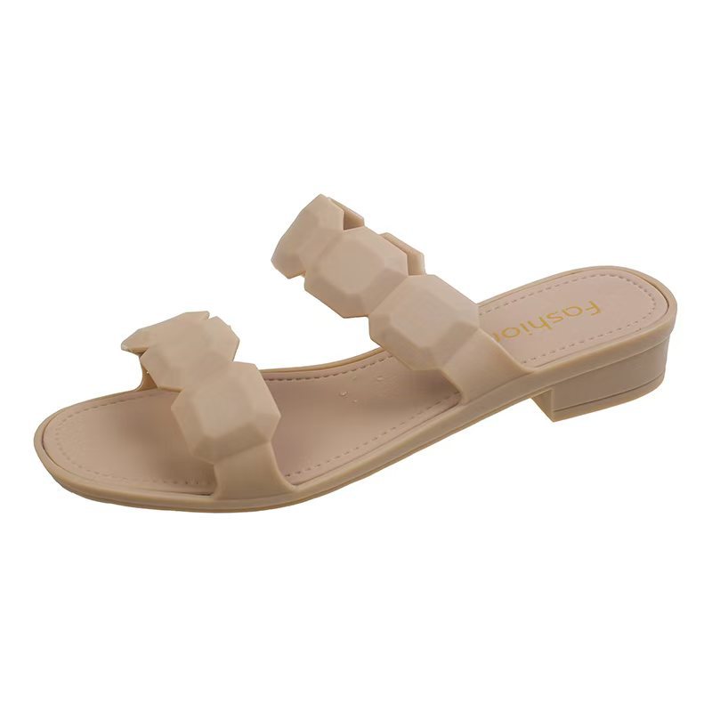 Fashionable Simple Square Toe Sandals For Women
