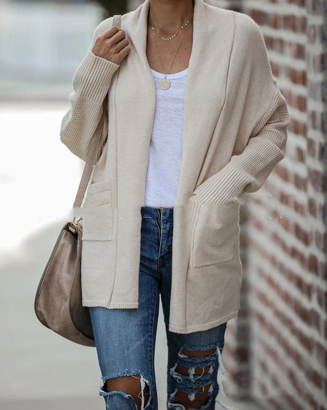 Winter Sweater Bat Sleeve Cardigan Sweater Coat Sweater Women Hover Image