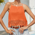 Ultra-short Leaky Navel Suspender Bottoming Shirt Women