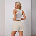 Fashion Individual Casual Striped Shorts For Women