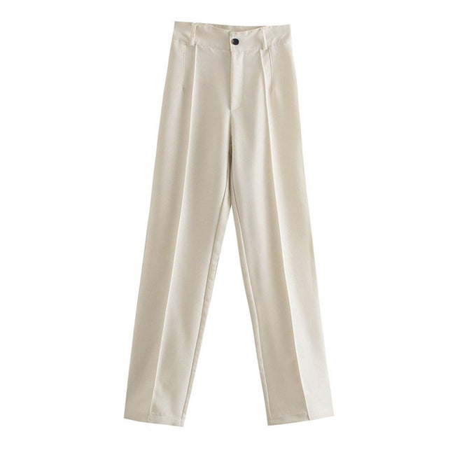 All-match Slimming Straight High Waist Casual Trousers Women Main Image