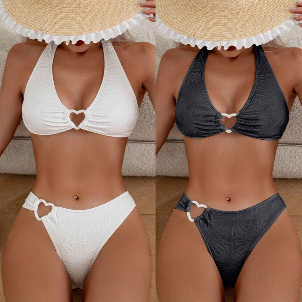 Womens Sexy Halterneck Backless Bikini Set