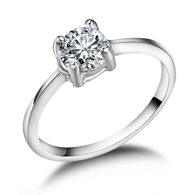 Couple Fashion Zircon Personality Wedding Rings Main Image
