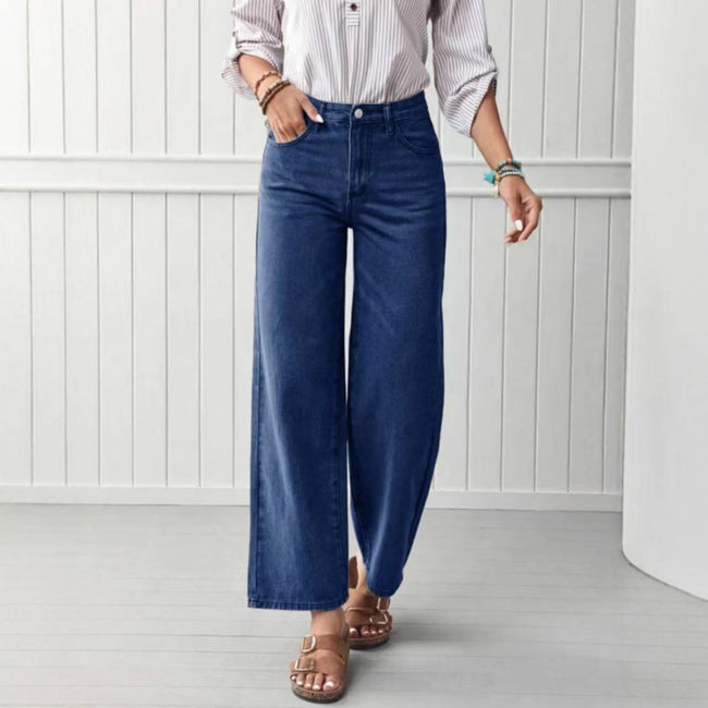 High-quality Straight-leg Denim Jeans For Women Hover Image