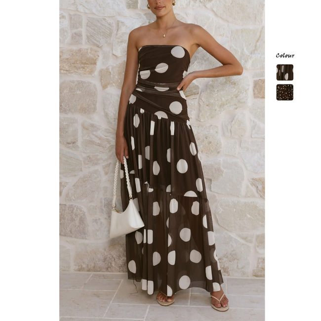 Fashionable Mesh Long Dress For Women Main Image