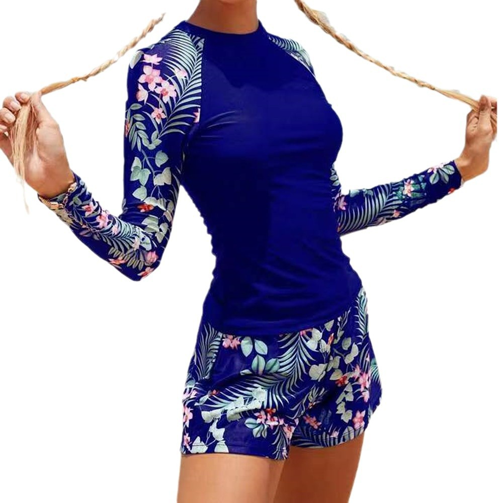 Digital Printing Women's Split Bikini Swimsuit