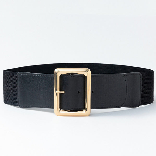 Women's Fashion Waist Girdle Elastic Wide Belt Hover Image