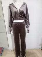 Hooded Casual Sweatshirt Suit Two-piece Set