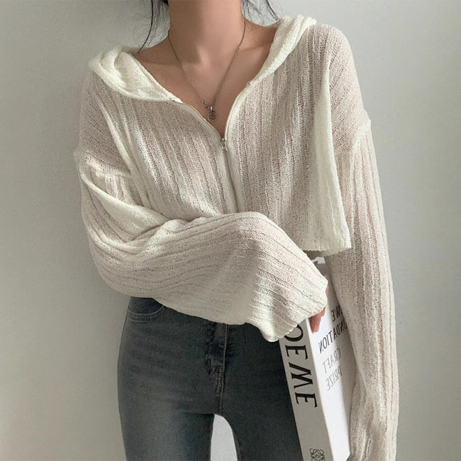 Fashion Solid Color Sweater Coat For Women Hover Image