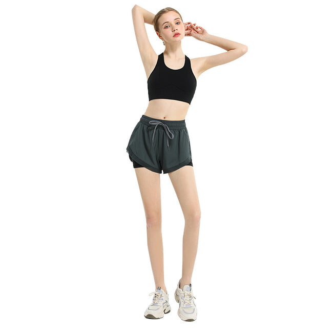 Yoga Shorts Stretch Slim Fit Running Fitness Pants Women Main Image