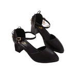 Women's Closed Toe Chunky Heel High Heels