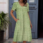 Women's Loose Fashion Digital Dress With Prints