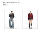 Detachable Fur Collar Hooded Short Hoodie With Exposed Waist Zipper Jacket