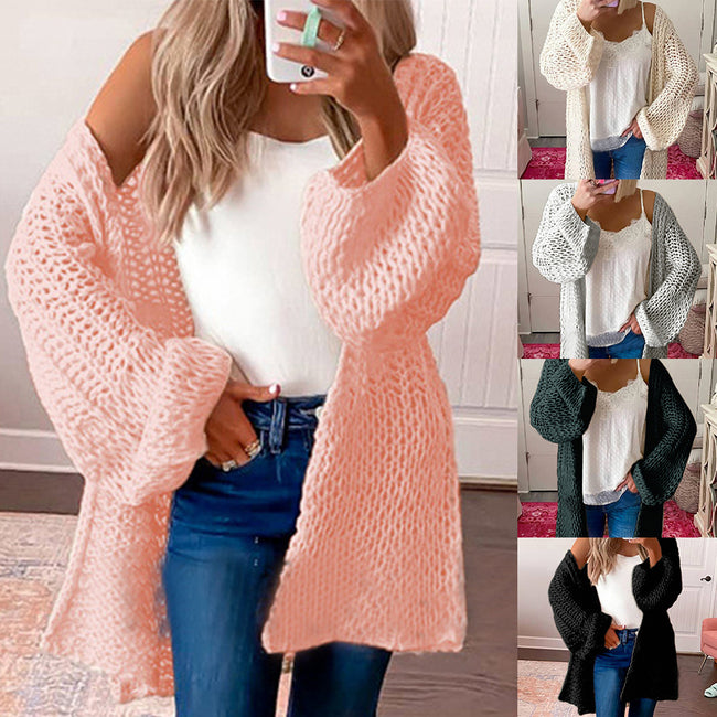Tassel Sweater Retro Rhombus Solid Color Loose Collar Sweater Women Hover Image