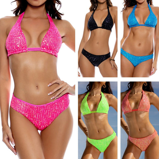 Beach Split Fashionable Sequins Bikini Suit Main Image