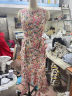 Fashion Printing Sleeveless Elegant Dress Women