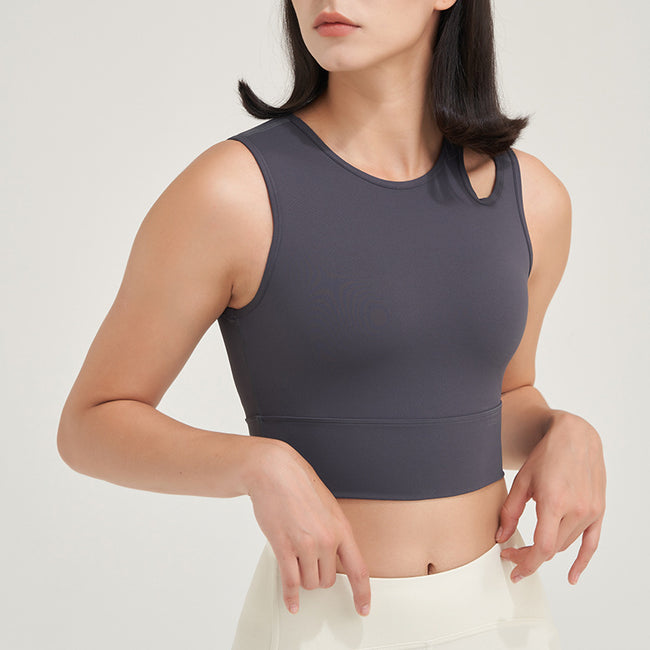 Yoga Belt Chest Pad Bra Strapless Big Chest And Small Sports Top For Women Hover Image