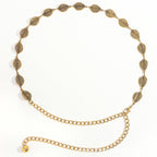 Leaf Style Waist Chain Retro Paired With Denim Skirt And Pants