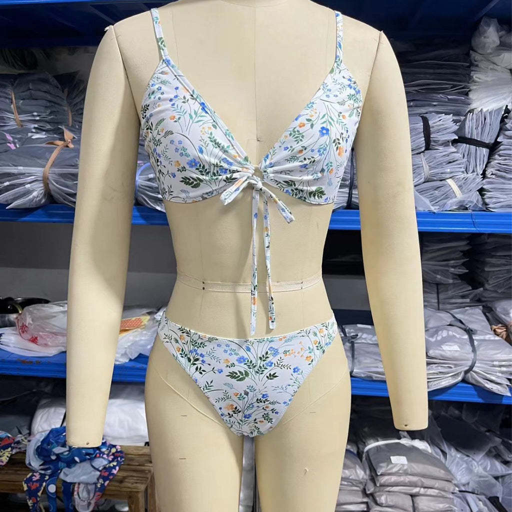 Breathable Banded Bikini Swimsuit Swimwear Women