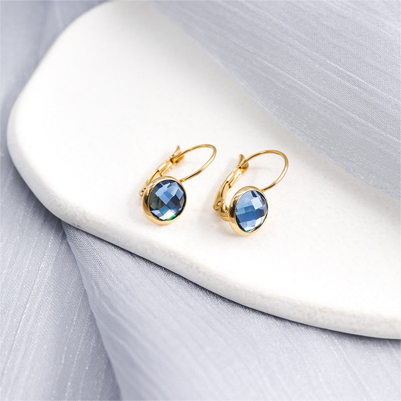 Jewelry Austrian Glass Crystal Earrings Women Ear Hook